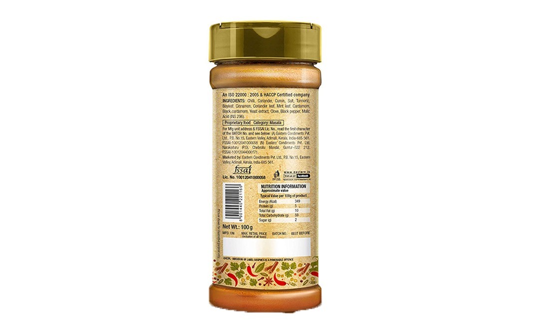 Eastern Spice Blend Sindhi Biryani Mix   Plastic Bottle  100 grams